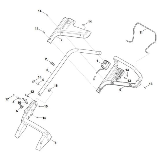 Handle Assembly for Stihl RMA 443.1 C