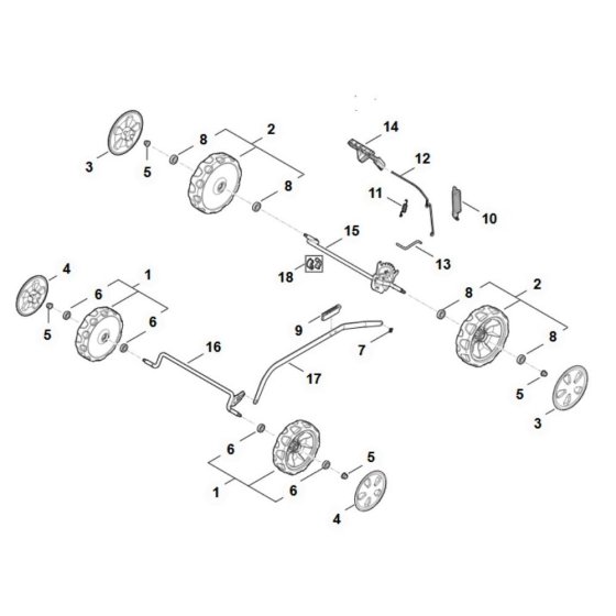 Chassis Assembly for Stihl RMA 443.3
