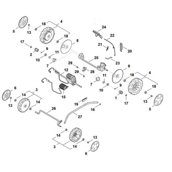 Chassis Assembly for Stihl RMA 443.3