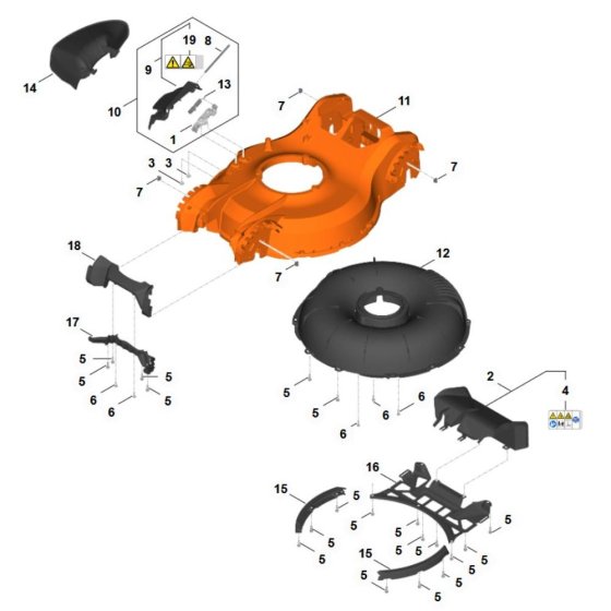 Housing Assembly for Stihl RMA 7.0 RV