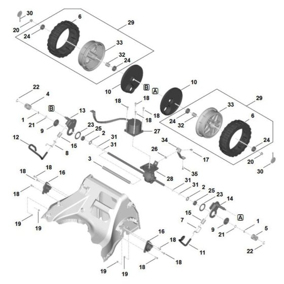 Drive Assembly for Stihl RMA 750.0 V