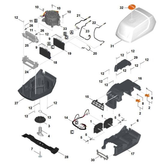 Engine & Blade Assembly