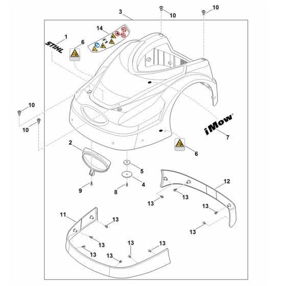 Machine Cover for Stihl RMI 422.0