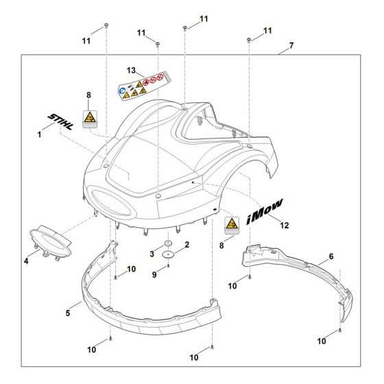 Machine Cover for Stihl RMI 632.0 C