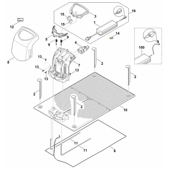 Docking Station for Stihl RMI 632.0 C