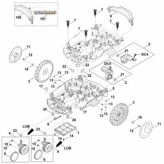 Lower Housing for Stihl RMI 632.0 PC
