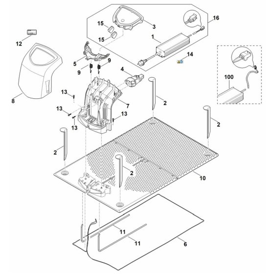 Docking Station for Stihl RMI 632.0 PC