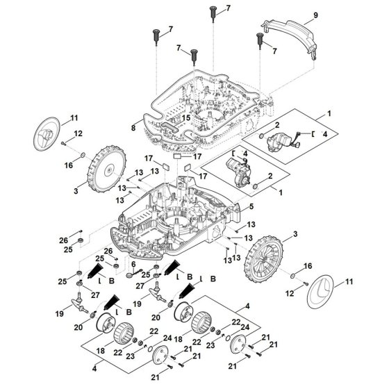 Lower Housing for Stihl RMI 632.1