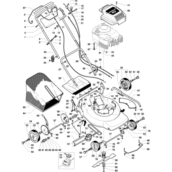 Husqvarna Royal 153 S Assembly