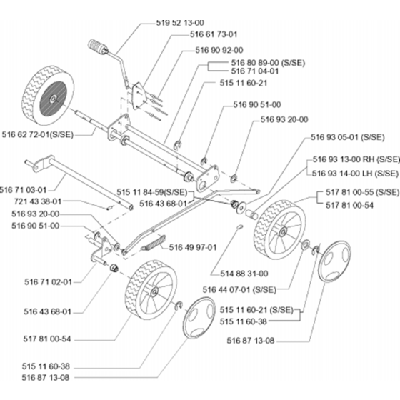 Wheels and Tires for Husqvarna 47