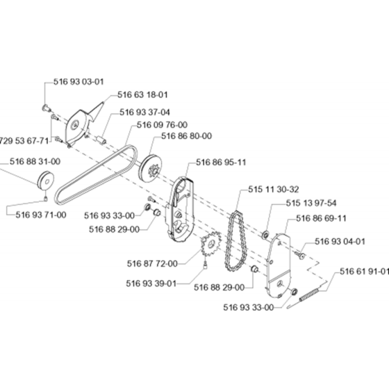Drive Assembly for Husqvarna 47