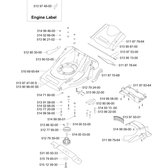 Chassis/Frame for Husqvarna Royal 49