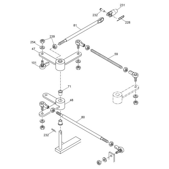 Drive Linkage for Wacker RS800V