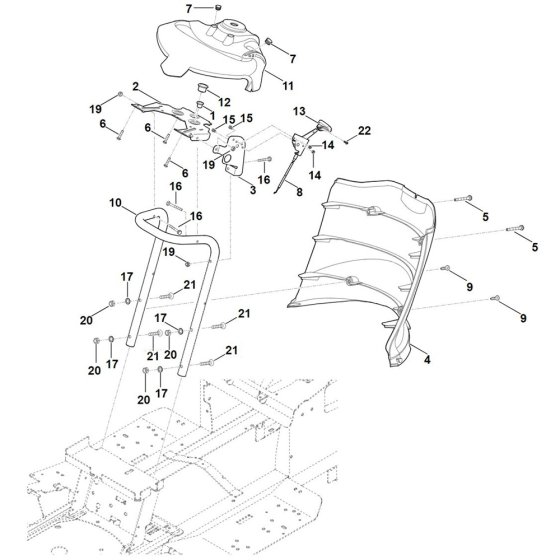 Dashboard for Stihl RT 4097.1 SX