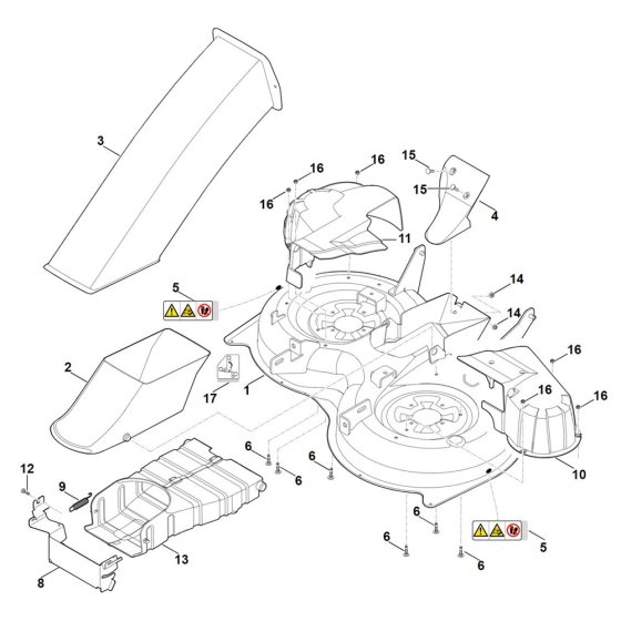 Mowing Deck Housing