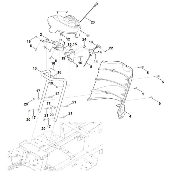 Dashboard for Stihl RT 5097.1 Z