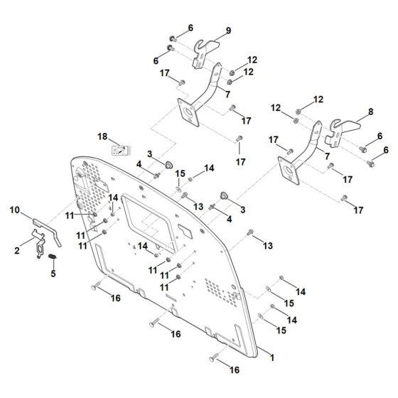 Back Panel for Stihl RT 5097.1 Z