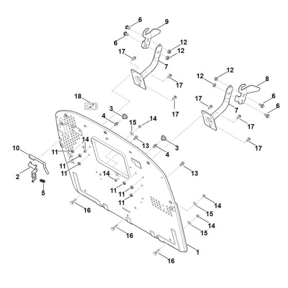 Back Panel for Stihl Mower
