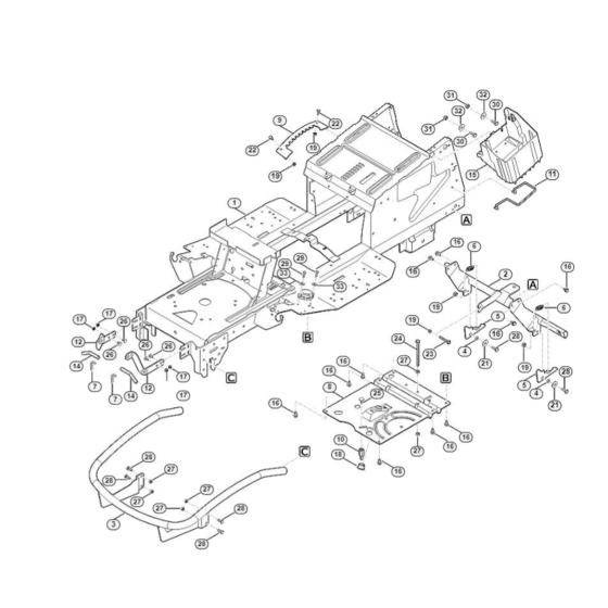 Frame Assembly for Stihl Mowers