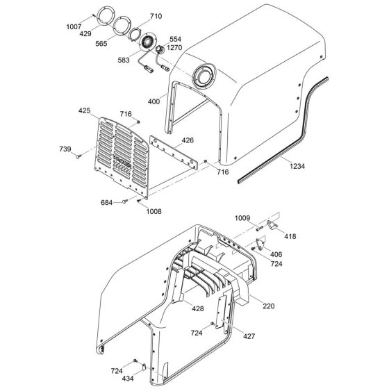 Front Cover Assembly for Wacker