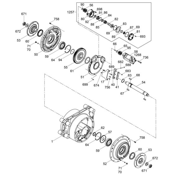 Drum Drive with Brake Assembly