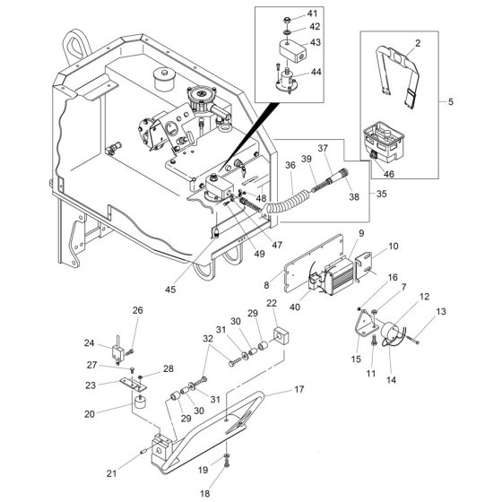 Safety Bar Assembly for RT560