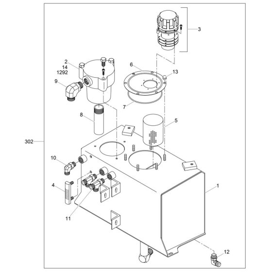 Hydraulic Tank for Wacker RT82-SC