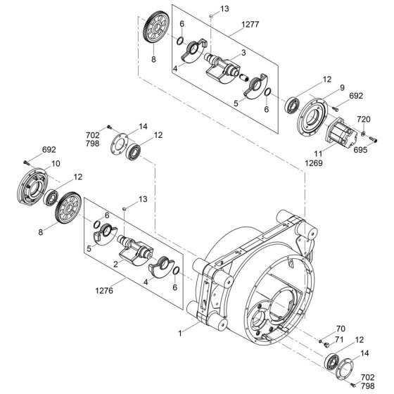 Exciter Assembly for Wacker RTKx-SC3