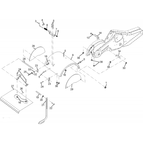 Tine Shield Assembly