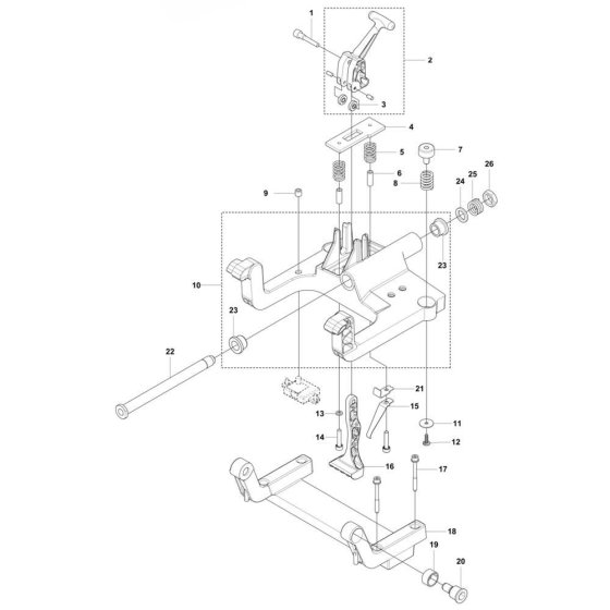 Pivoting Arm for Husqvarna RZ-43M
