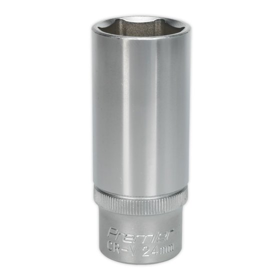 WallDrive Socket 24mm Deep 1/2"Sq Drive Sealey Part No. S1224D