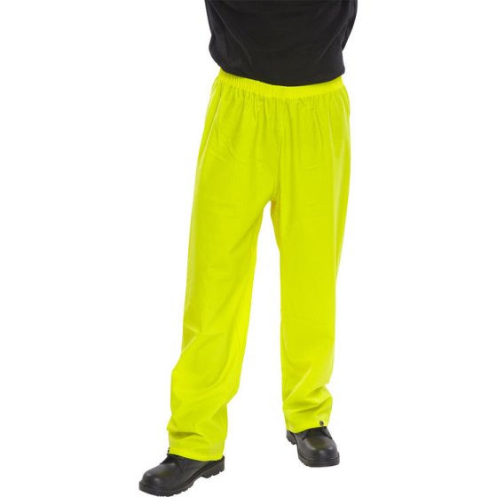 Super B-Dri Over-Trousers Elasticated Waist Studded Ankle Saturn Yellow XXL