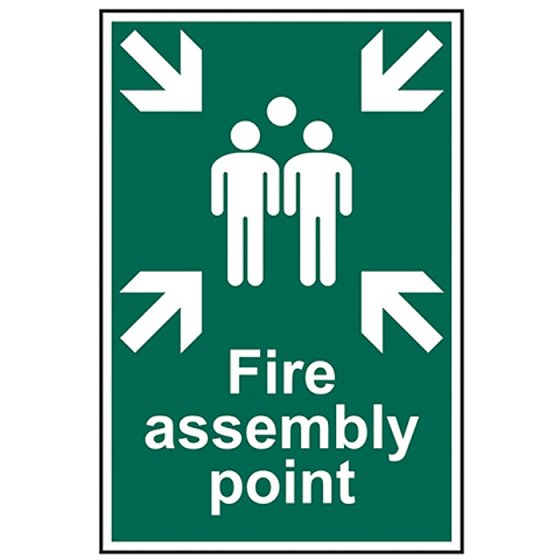 Fire Assembly Point - PVC 200 x 300mm by Scan - 1541