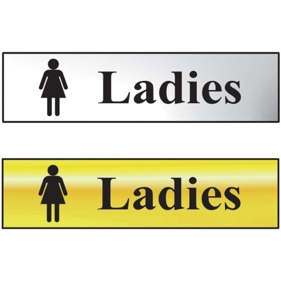 Ladies Bathroom Sign