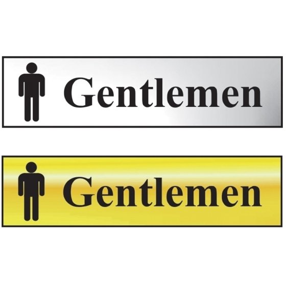 Gentlemen Bathroom Sign