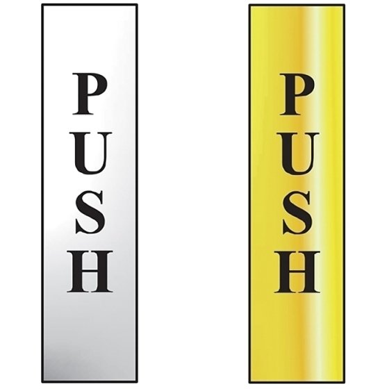 Push Vertical Sign