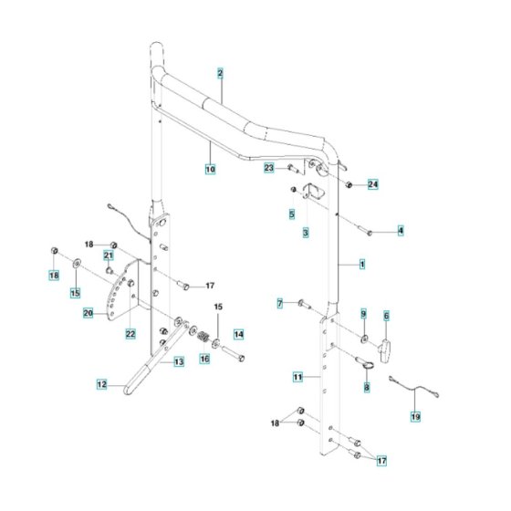 Handle Assembly for Husqvarna