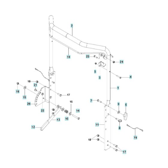 Handle Assembly for Husqvarna