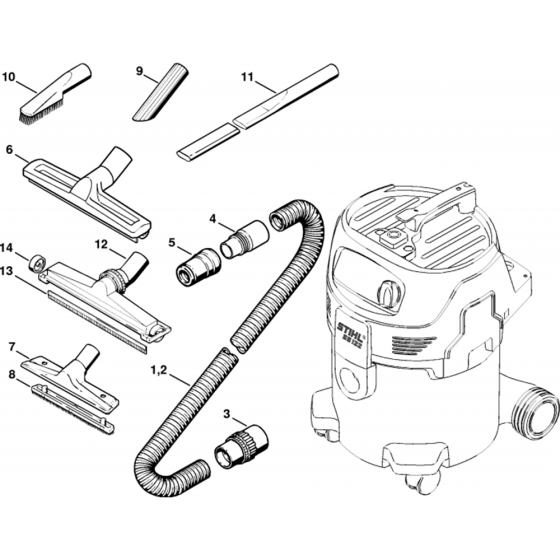 Extras for Stihl SE122, SE122E