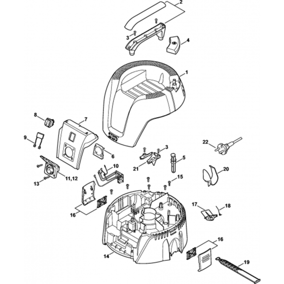 Machine Cover for Stihl SE62