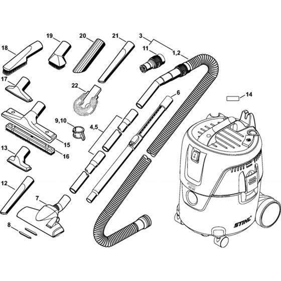 Tools Assembly for Stihl SE62