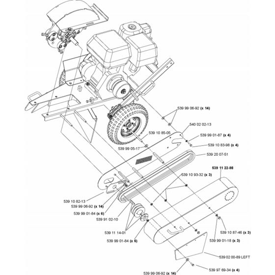 Belt Guard & Pulley Assembly