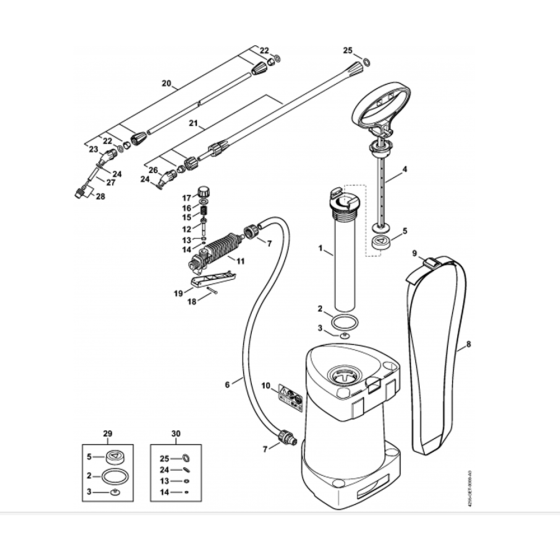 Spray Gun Assembly for SG21
