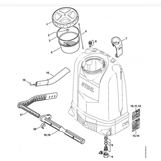 Container Assembly for Stihl