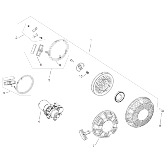 Kohler SH255 Starting Parts