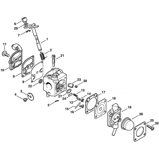 Carburetor C1Q-S55 for Stihl SH55