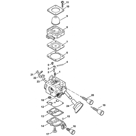 Carburetor for Stihl SH56