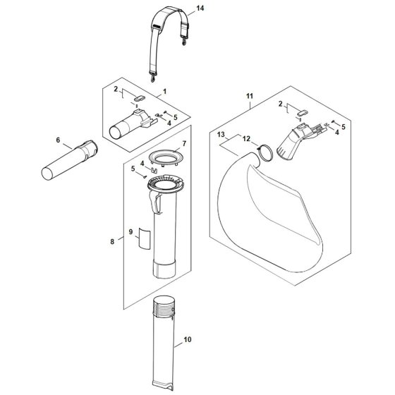 Stihl SHA 56 Vacuum Attachment