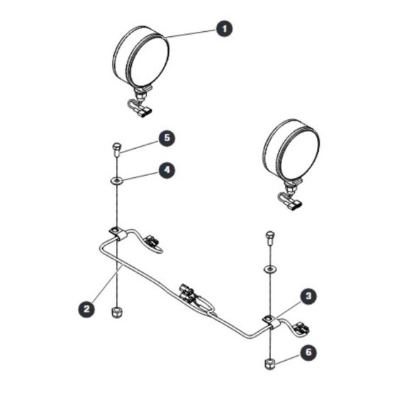 Dual Flashing Light Field Kit for Skyjack SJ20 E Vertical Mast