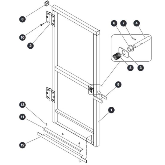 Full Gate for Skyjack SJ20 E Vertical Mast